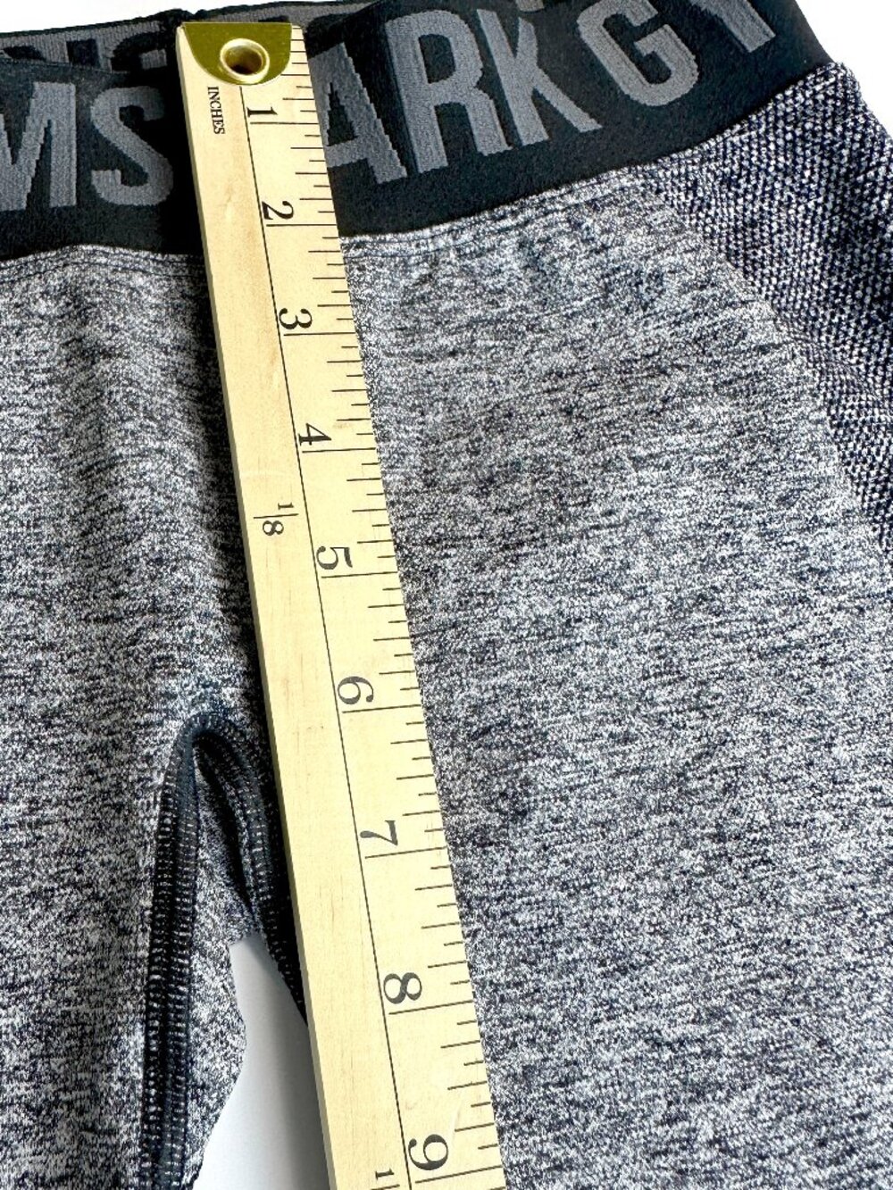 Gymshark Flex Low-rise Seamless Leggings Charcoal Marl Size Small Glute Contour - Picture 5 of 7